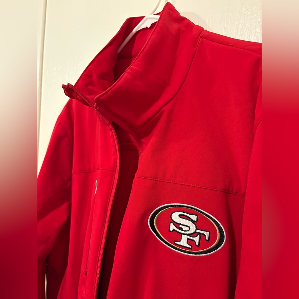 NFL San Francisco 49ers Red Full-Zip Jacket